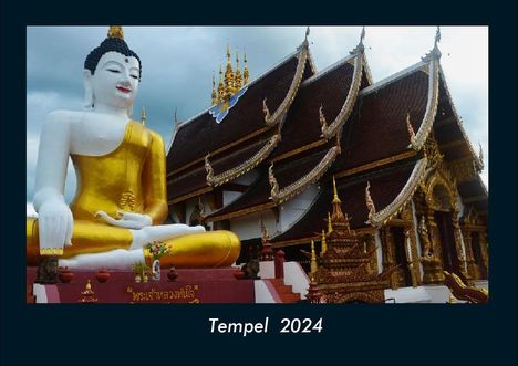 Tobias Becker: Tempel 2024 Fotokalender DIN A4, Kalender