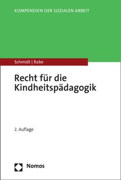 Christopher A. Schmidt: Recht für die Kindheitspädagogik, Buch