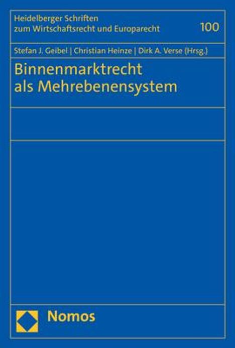Binnenmarktrecht als Mehrebenensystem, Buch