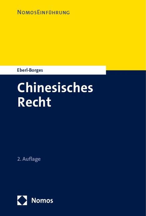 Christina Eberl-Borges: Einführung in das chinesische Recht, Buch