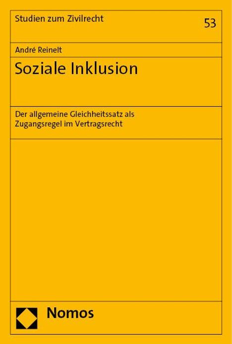 André Reinelt: Soziale Inklusion, Buch