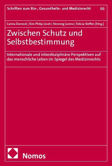 Zwischen Schutz und Selbstbestimmung. Internationale Perspektiven auf Medizinrecht. Herausgeber: Carina Dorneck u.a. Nomos.