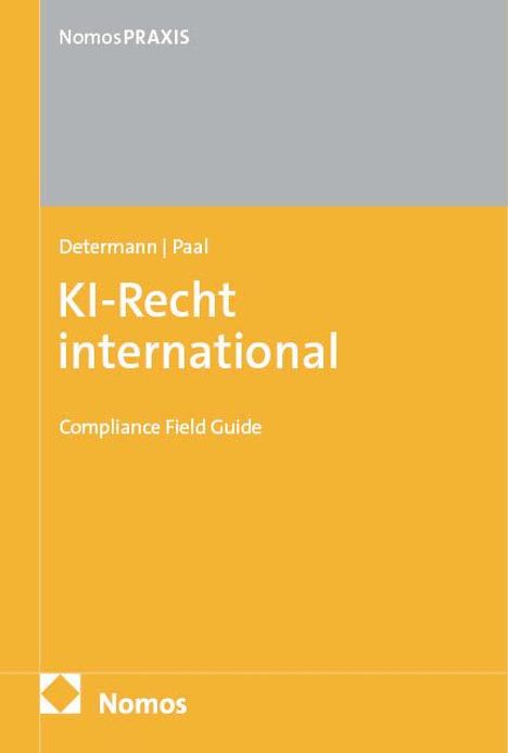 Lothar Determann: KI-Recht international, Buch