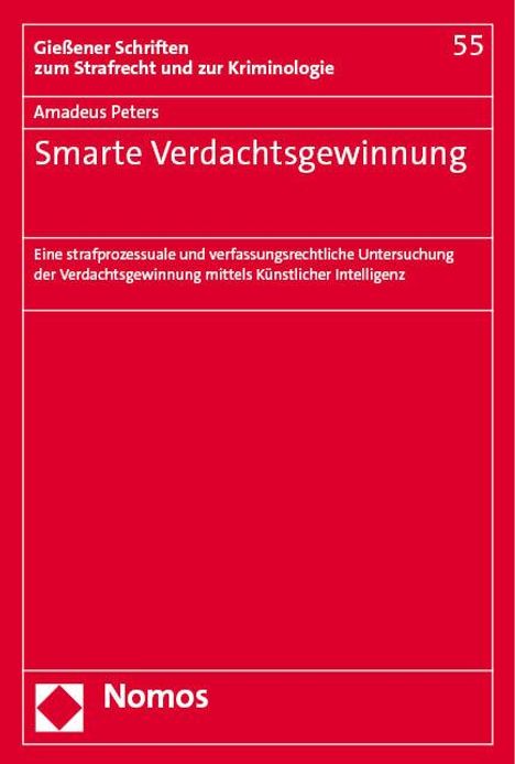 Amadeus Peters: Smarte Verdachtsgewinnung, Buch