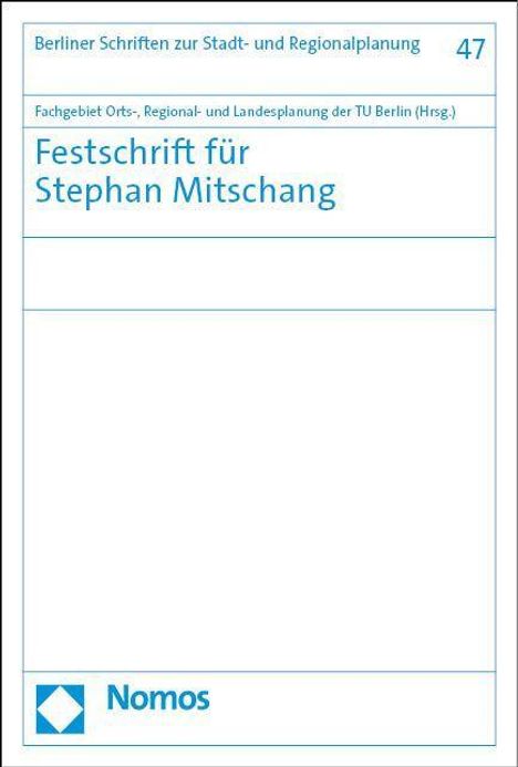 Festschrift für Stephan Mitschang, Buch
