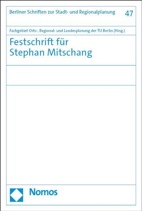 Festschrift für Stephan Mitschang, Buch