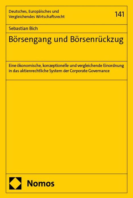 Sebastian Bich: Börsengang und Börsenrückzug, Buch