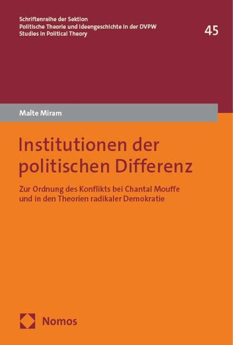 Malte Miram: Institutionen der politischen Differenz, Buch