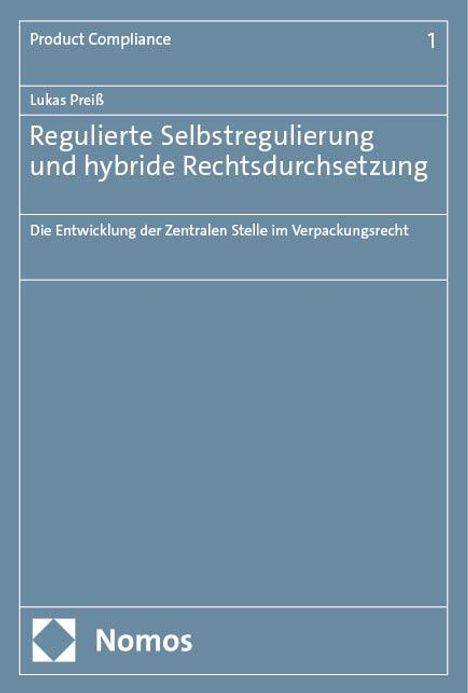 Lukas Preiß: Regulierte Selbstregulierung und hybride Rechtsdurchsetzung, Buch