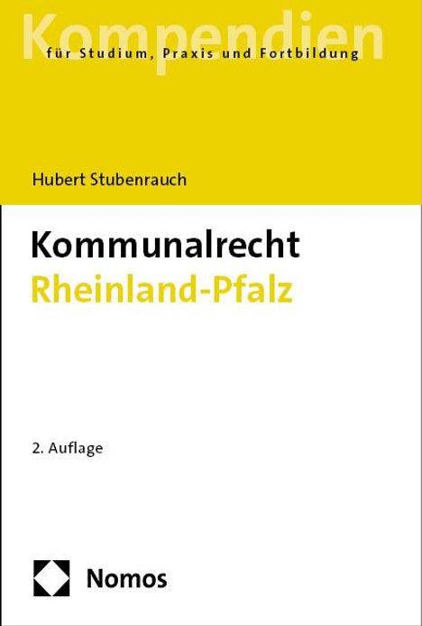 Hubert Stubenrauch: Kommunalrecht Rheinland-Pfalz, Buch