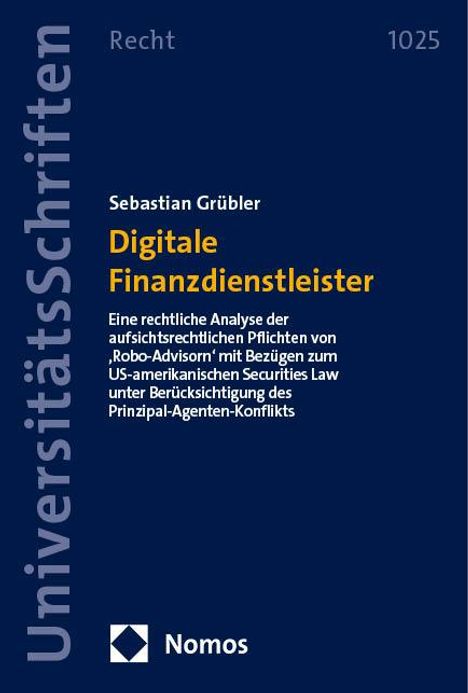 Sebastian Grübler: Digitale Finanzdienstleister, Buch