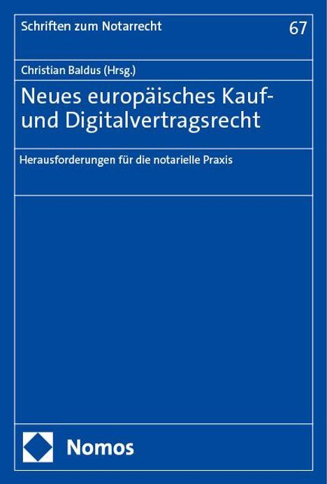 Neues europäisches Kauf- und Digitalvertragsrecht, Buch