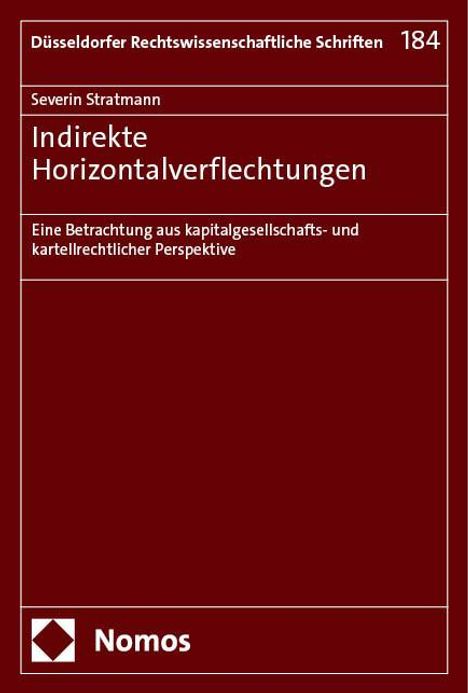 Severin Stratmann: Indirekte Horizontalverflechtungen, Buch