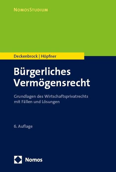 Christian Deckenbrock: Bürgerliches Vermögensrecht, Buch