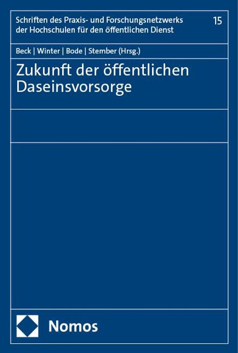 Zukunft der öffentlichen Daseinsvorsorge, Buch