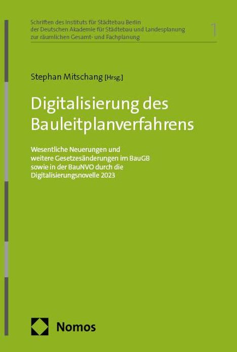 Digitalisierung des Bauleitplanverfahrens, Buch