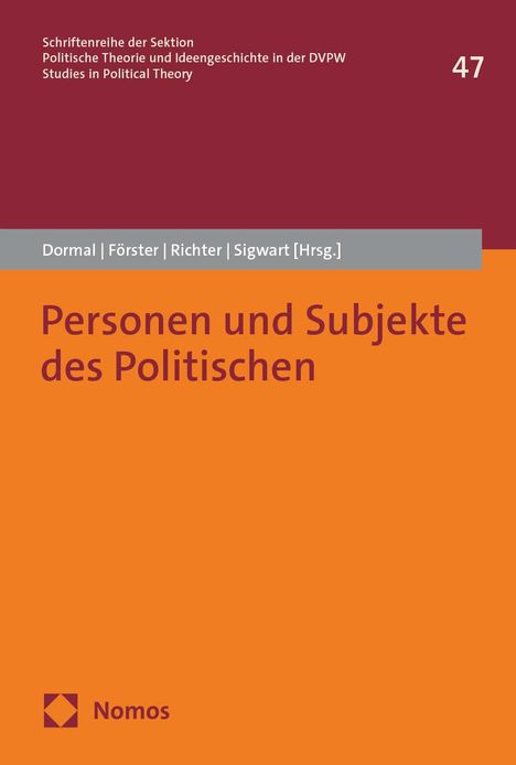 Personen und Subjekte des Politischen, Buch