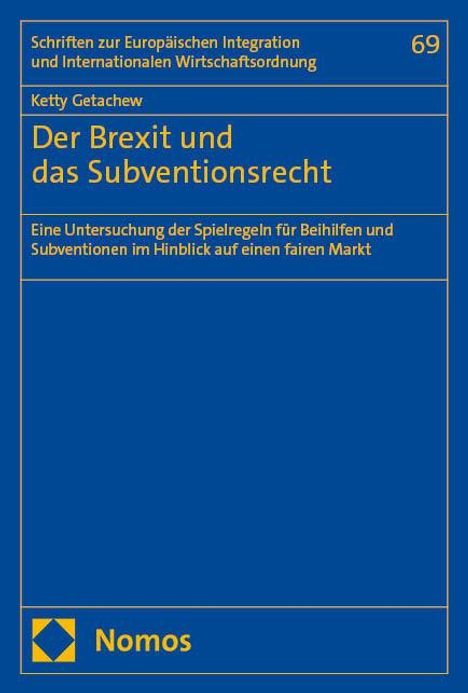 Ketty Getachew: Der Brexit und das Subventionsrecht, Buch