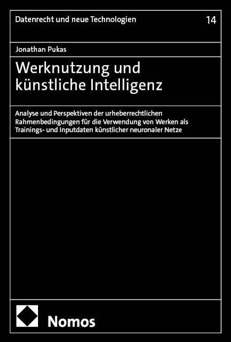 Jonathan Pukas: Werknutzung und künstliche Intelligenz, Buch