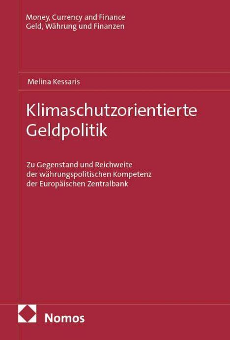 Melina Kessaris: Klimaschutzorientierte Geldpolitik, Buch