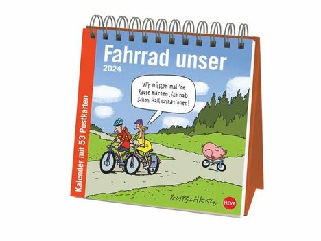 Peter Butschkow: Butschkow, P: Fahrrad unser Premium-Postkartenkalender 2024, Kalender
