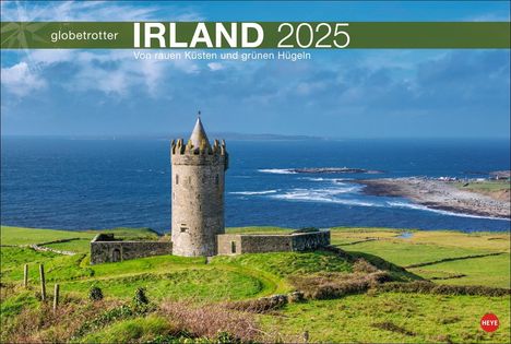 Irland Globetrotter Kalender 2025 - Von rauen Küsten und grünen Hügeln, Kalender