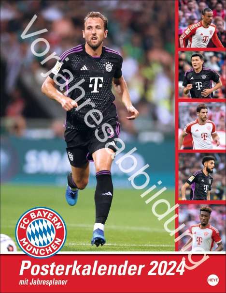 FC Bayern München Posterkalender 2025, Kalender