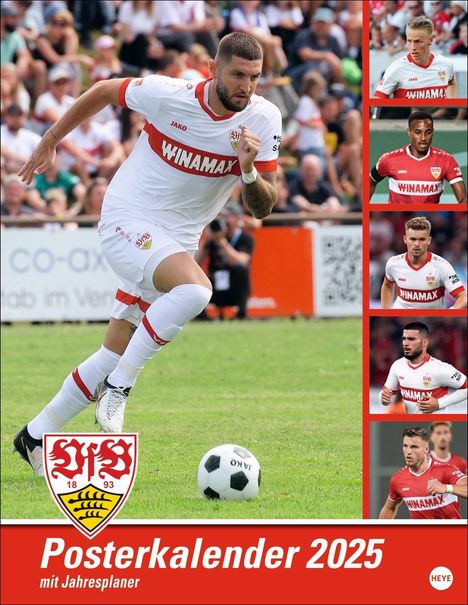 VfB Stuttgart Posterkalender 2025, Kalender