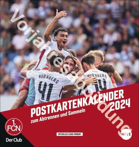 1. FC Nürnberg Postkartenkalender 2025, Kalender