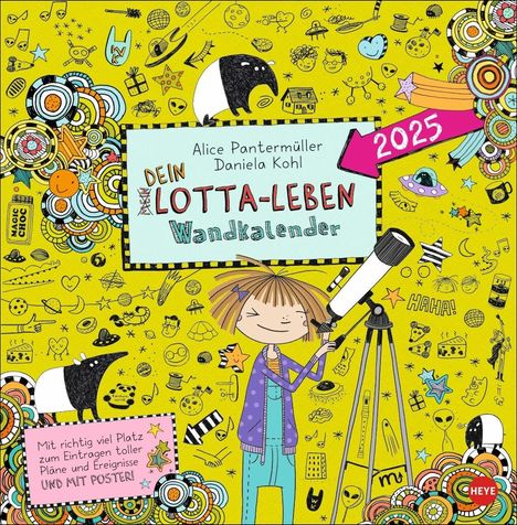 Alice Pantermüller: Lotta-Leben Broschurkalender 2025, Kalender