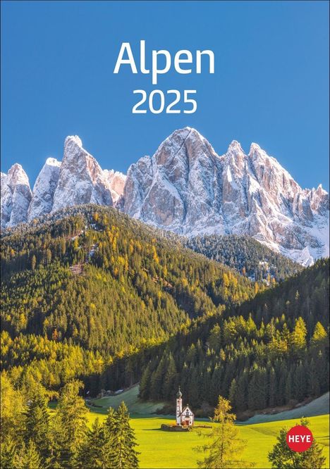 Alpen Kalender 2025, Kalender