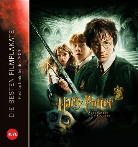 Harry Potter Filmplakate Postkartenkalender 2025, Kalender