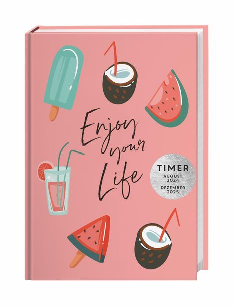 Happy Life Timer Schülerkalender A5 2024/2025, Kalender