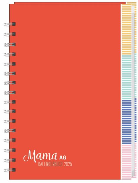 Mama AG Familienplaner Buch A5 2025, Kalender