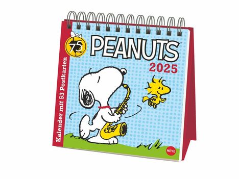 Peanuts Premium-Postkartenkalender 2025, Kalender