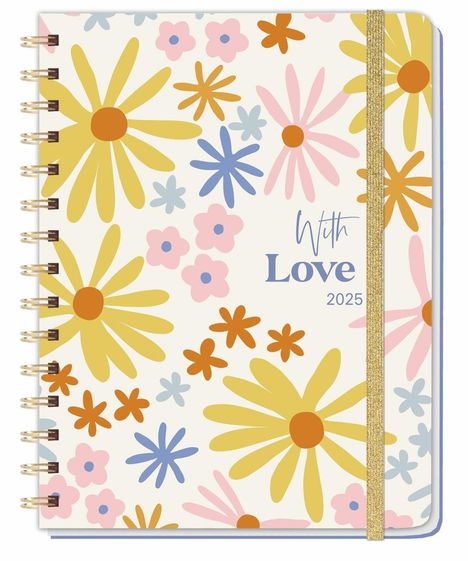 Love Spiral-Kalenderbuch A5 2025, Buch