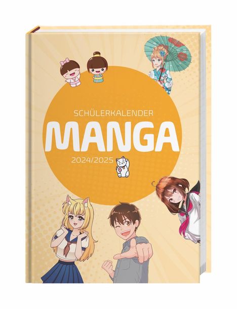 Manga Schülerkalender A5 2024/2025, Kalender