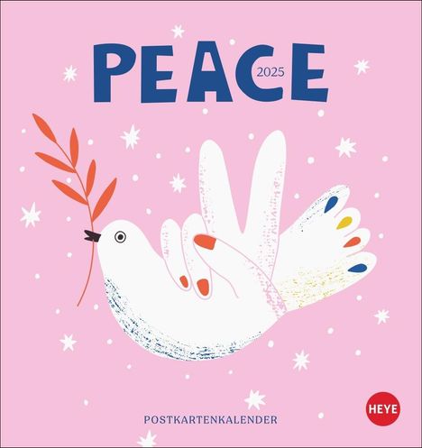 Peace Postkartenkalender 2025, Kalender