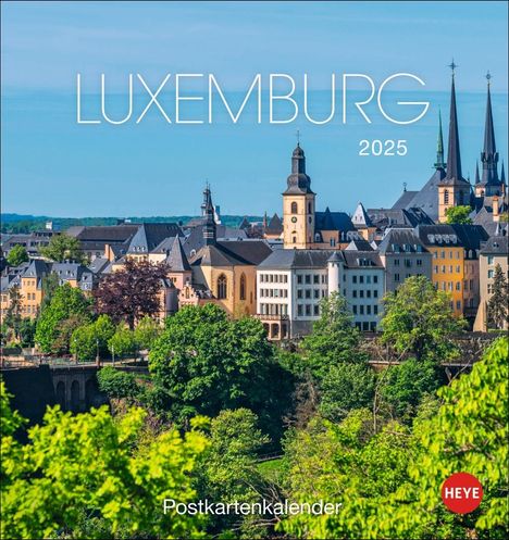 Luxemburg Postkartenkalender 2025, Kalender