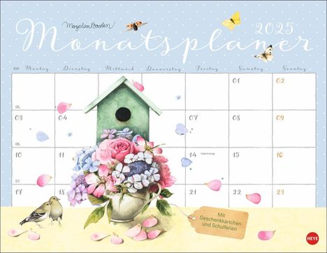 Marjolein Bastin: Monatsplaner 2025, Kalender