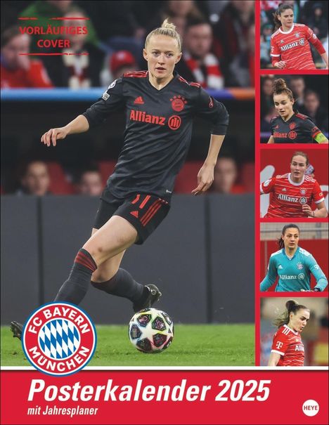 FC Bayern München Frauen Posterkalender 2025, Kalender