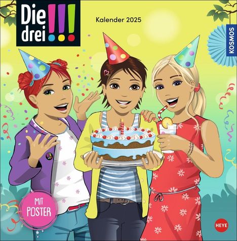 Die drei !!! Broschurkalender 2025, Kalender