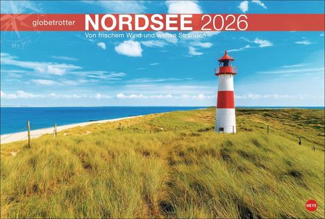 Nordsee Globetrotter Kalender 2026 - Von frischem Wind und weiten Stränden, Kalender