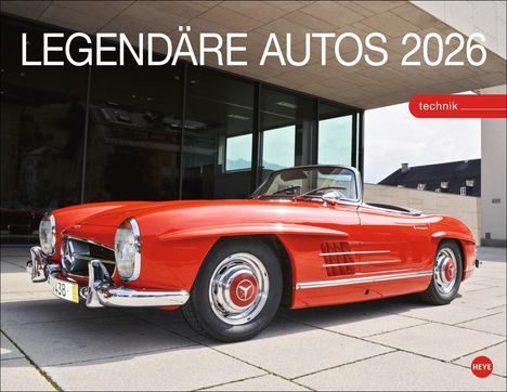 Legendäre Autos Posterkalender 2026, Kalender