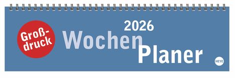 Großdruck Wochenquerplaner 2026, Kalender