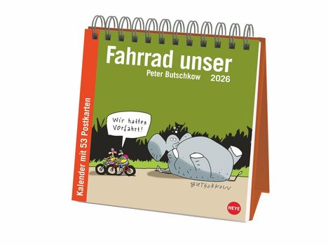 Peter Butschkow: Peter Butschkow: Fahrrad unser Premium-Postkartenkalender 2026, Kalender