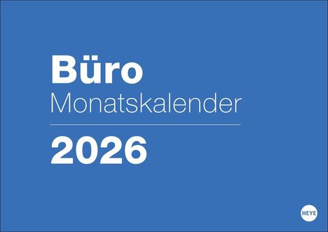 Büro Monatsplaner 2026, Kalender