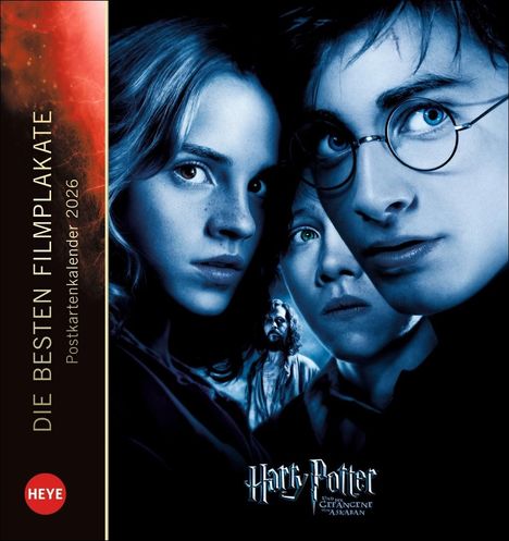 Harry Potter Filmplakate Postkartenkalender 2026, Kalender