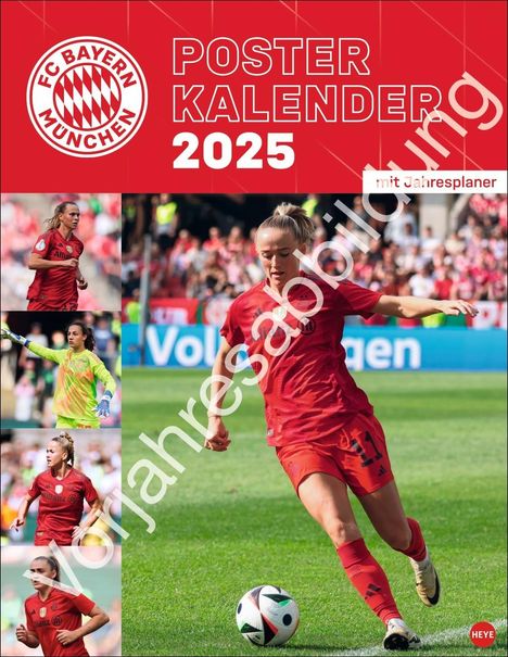 FC Bayern München Frauen Posterkalender 2026, Kalender