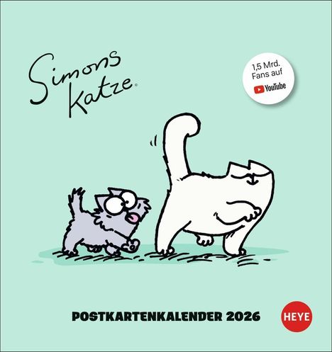 Simons Katze Postkartenkalender 2026, Kalender